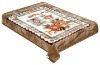 super soft high quality double bed printed 100% polyester blanket