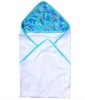 super soft interlock with beautiful printing baby hooded towel