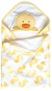super soft interlock with cute embroidery and print duck baby wrap