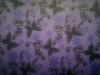 super soft velour with purple butterfly