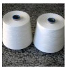 supply 45s raw white virgin spun polyester yarn