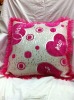 suqare polyester handmade pillow cover