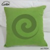 swirl design green decorative flax cushion