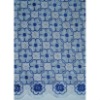 swiss voile fabric TOCL-90372  white+royal blue