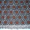 swiss voile lace 90377 black+white+brown