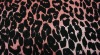synthetic leather flocked design fabric