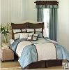 taffeta patchwork pleat bedspread