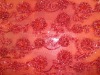 tape /cord embroidery fabric  on mesh ground