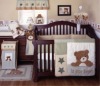 teddy bear baby crib bedding set