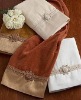 terry hotel towel with embroider