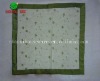 the green organza table cloth for the table's decoration