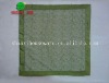 the green organza table cloth with the sequins' embroidery