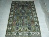 thin silk hand knotted rug