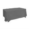throw style tablecloth polyester talbe cover fit 6' table