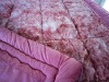 tie die and embossing soft plush blankets