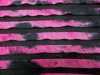 tie dyed poly knitted ruffle fabric