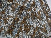 tiger skin printed velboa fabric