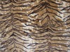 tiger stripe design PV plush fabric
