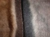 tip-discharging and dyeing artificial fur
