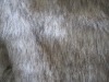 tip-dyeing high pile fake fur