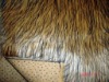tip-fade and dyeing high pile fake fur