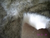 tip-printed artificial fur fabric