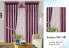 top grade floral velvet stripe printed blackout window curtain