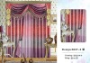 top grade jacquard printed blackout window drapery curtain