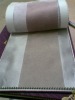 top grade suede stripe blackout hotel window curtain fabric