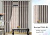 top grade suede stripe floral printed blackout window curtain