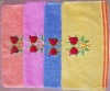 towel bottle  roses embroidery hand  towel