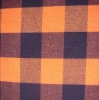 tr yarn dyed polyester viscose fabric checks for winter coat