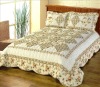 traditional quilted cotton print bedspread/patchwork quilt