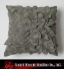 trendy velvet/felt 3D flower cushion/pillow