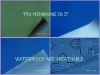 tricot bonded with woven or knitted fabric that is water resistant