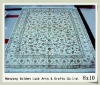 turkish hand-knotted silk carpet 8x10