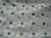 two color spangle/sequin embroidery mesh fabric with flower design