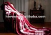 two sided flower printing mink blankets 200x240