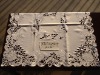 unicolor embroidery table cloth