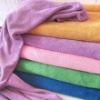 unique eco-friendly pure color microfiber bath towels fabric