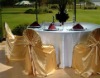 universal  satin chair covers & white polyester table covers