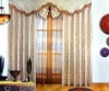 valance and curtain with metal groments