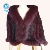 valuable mink fur coat with belt