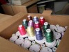 various colors avaiable and high quality polyester embroidery thread