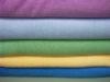 various colors of plain dyed bath towels