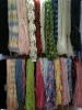 various of fancy yarn in hank style used in weaving fabric, knitting decoration