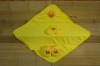 velour baby hooded towel with slipper