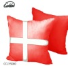 velvet Denmark flag red cross soft cushion