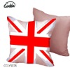 velvet England flag pink soft cushion