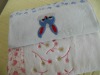 velvet embroidered bordered gift towel